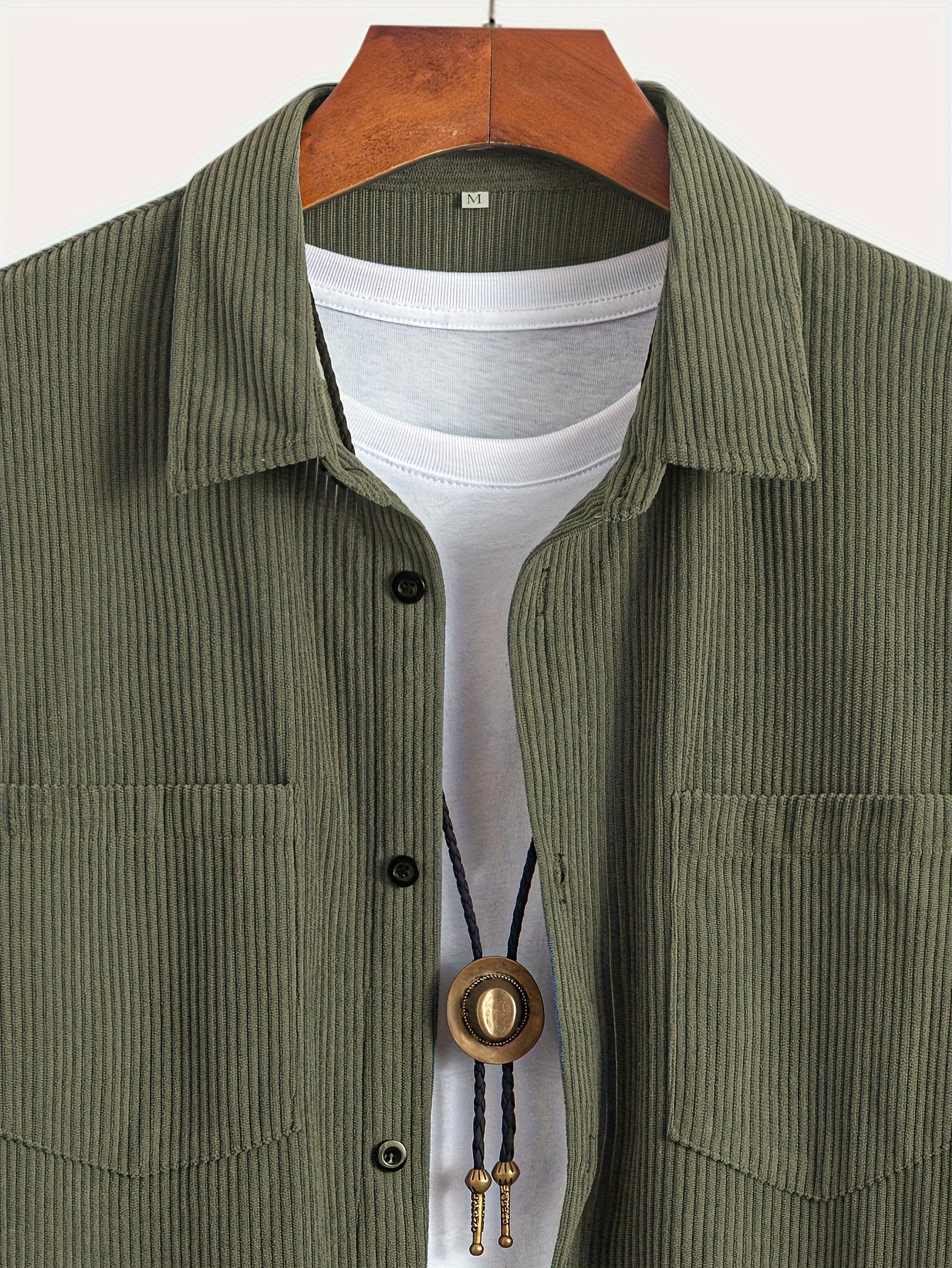 Cardigan décontracté en velours côtelé