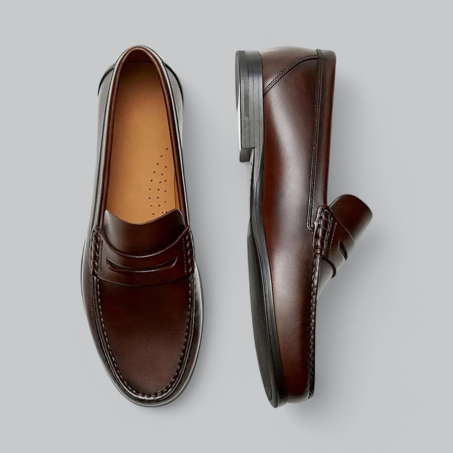 Chic Penny Loafers en cuir