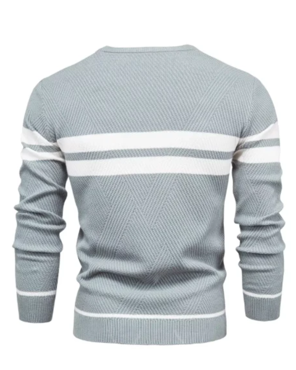 Pull élégant à rayures pour hommes