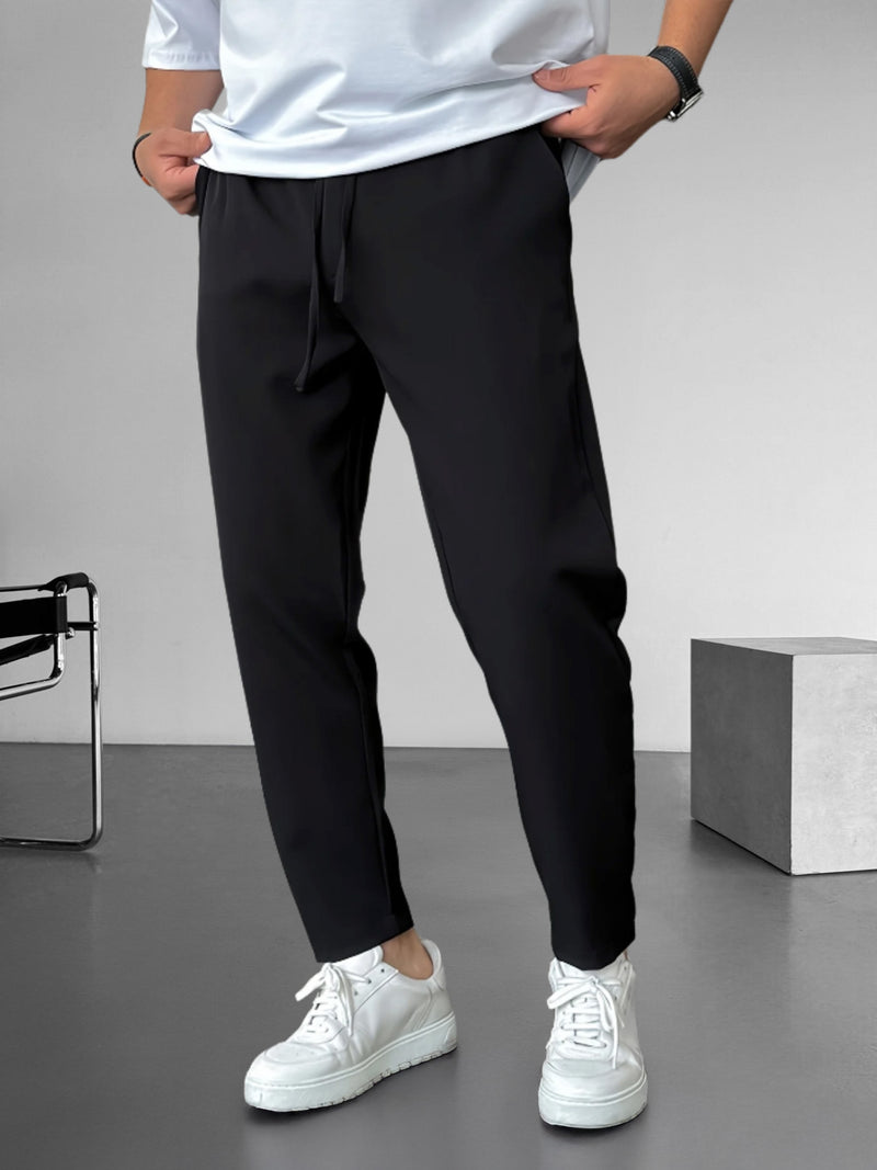 Pantalon fuselé élégant avec cordon de serrage