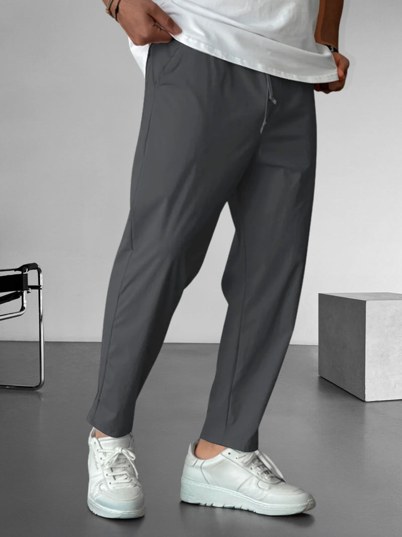 Pantalon fuselé élégant avec cordon de serrage