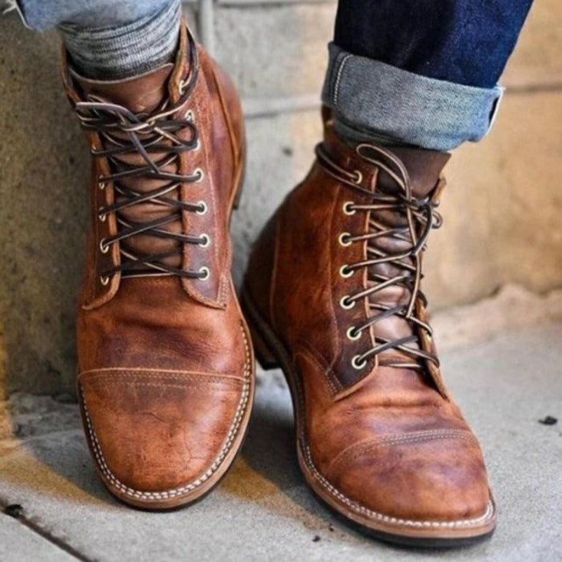 Bottes en cuir Silas