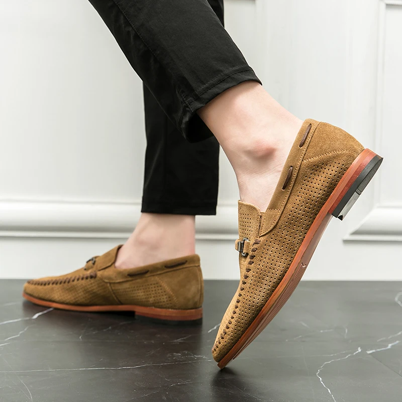 Mocassins en daim Firenze