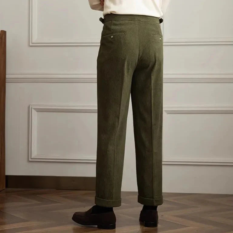 Pantalon en velours côtelé de qualité supérieure