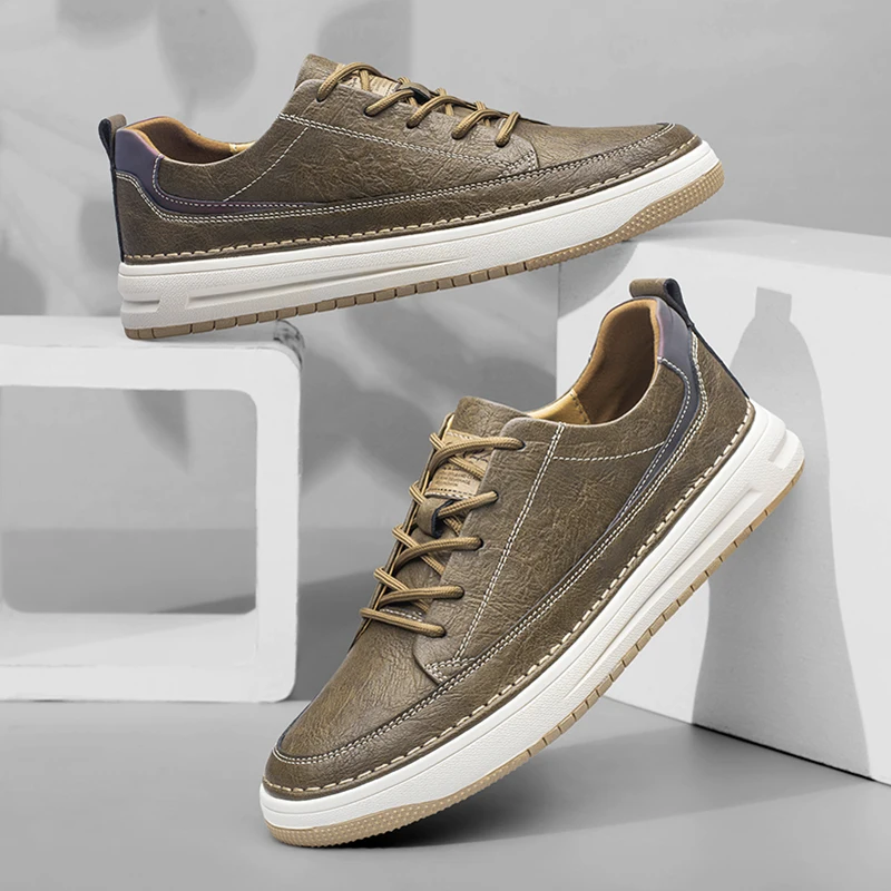 Baskets classiques en cuir