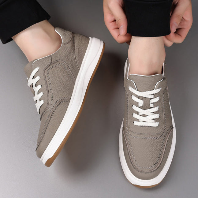 Baskets en cuir