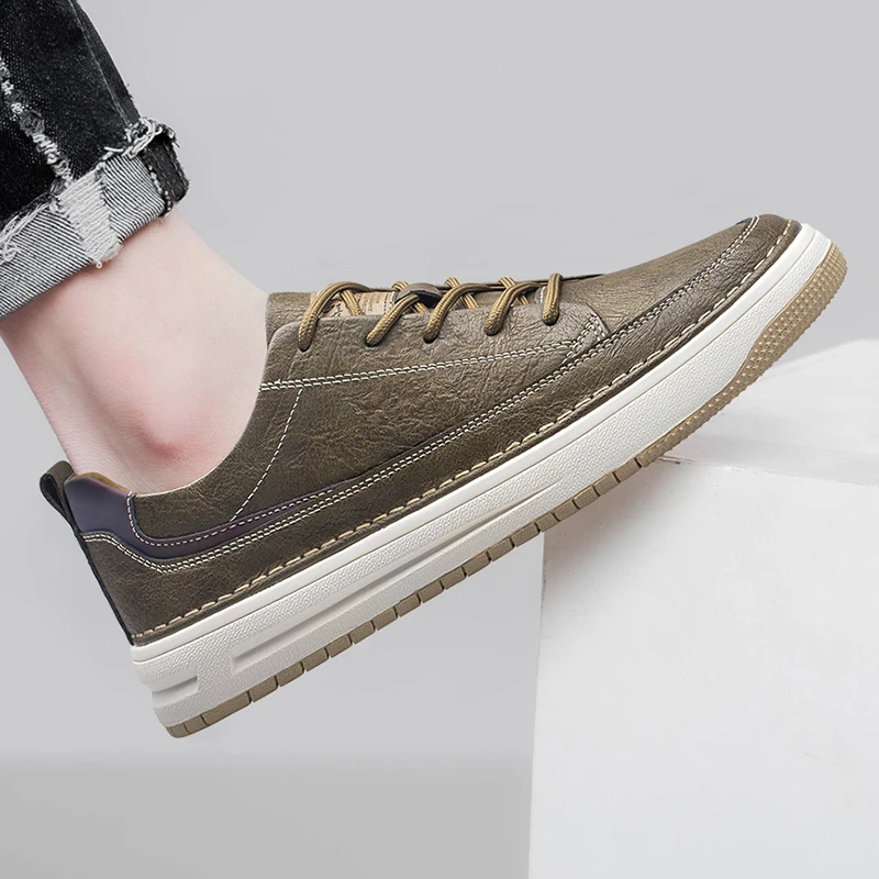 Baskets classiques en cuir