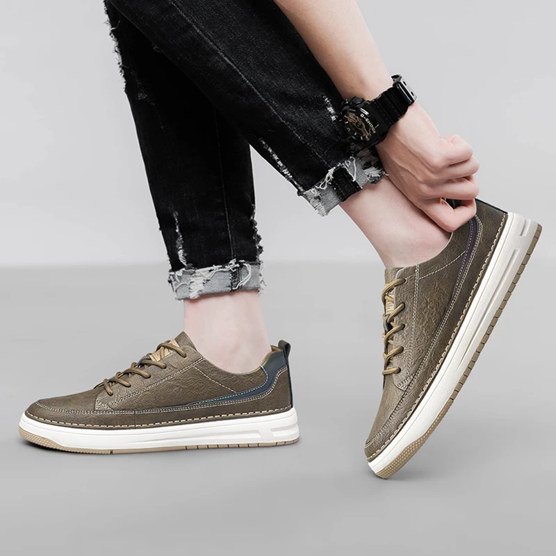 Baskets classiques en cuir