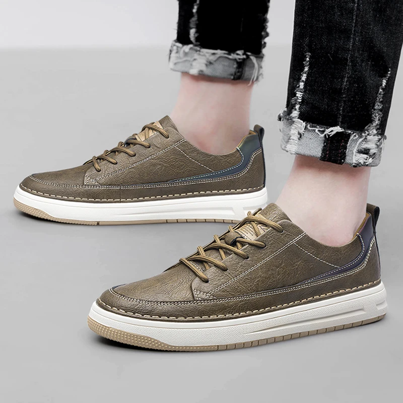 Baskets classiques en cuir