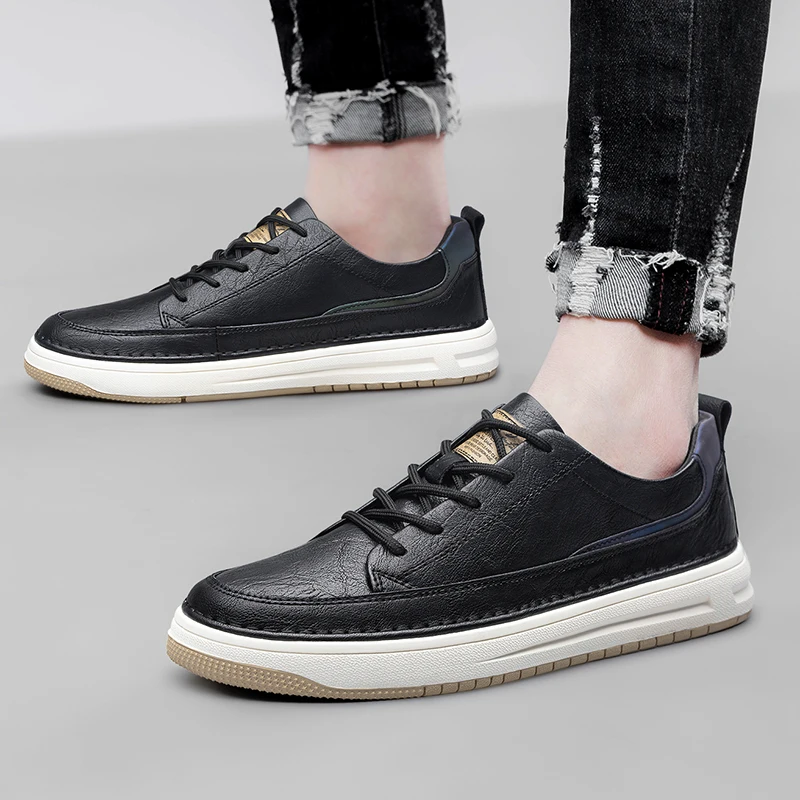 Baskets classiques en cuir