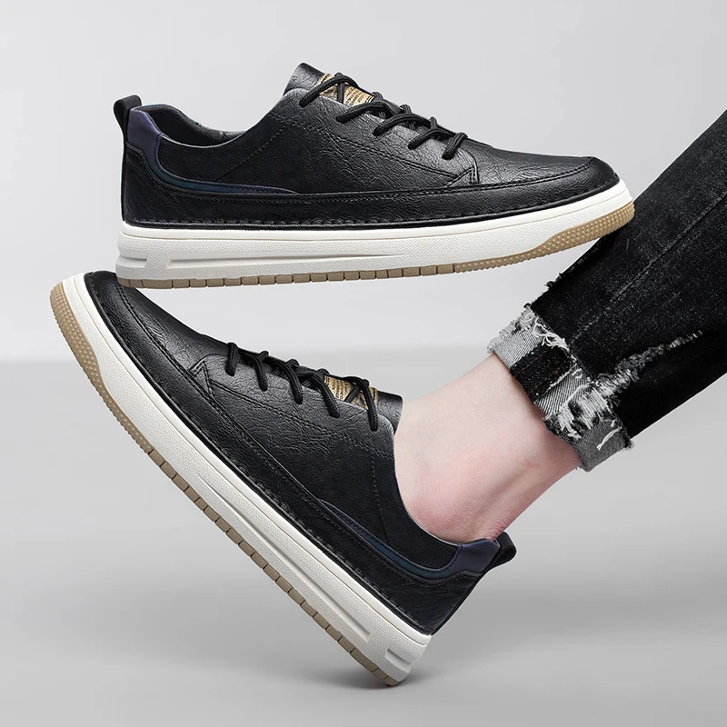 Baskets classiques en cuir