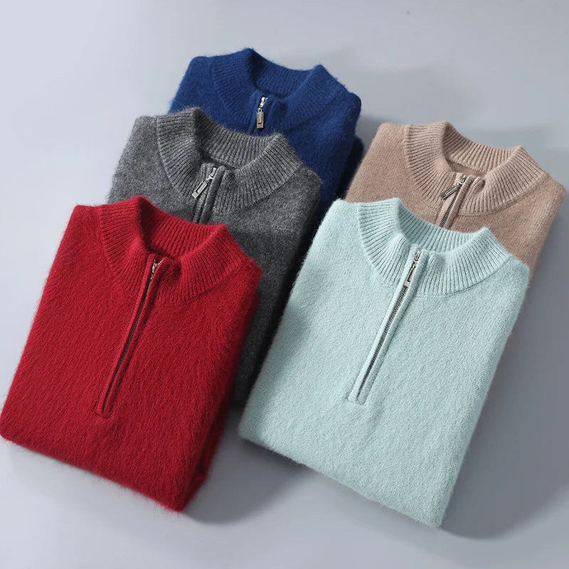 Genève Zip Up en cachemire