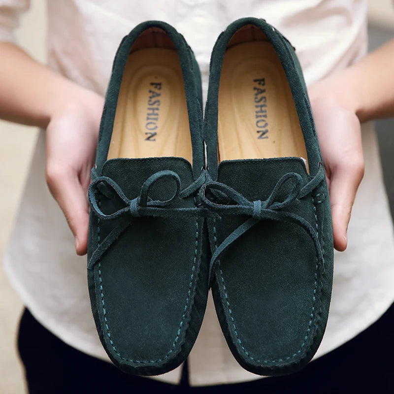Mocassins d'été décontractés en daim