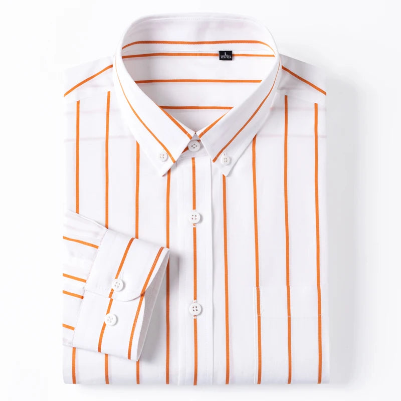 Chemise élégante en coton rayé