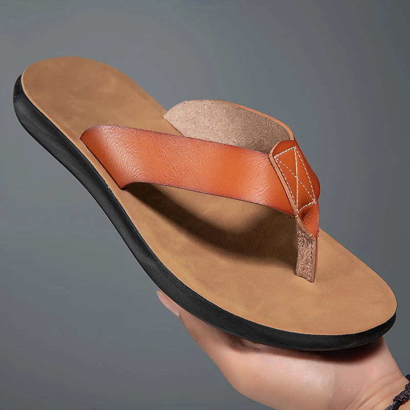 Sandales en cuir décontractées