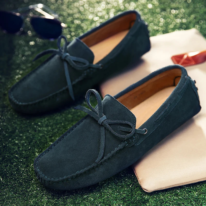 Mocassins d'été décontractés en daim