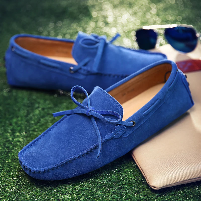 Mocassins d'été décontractés en daim