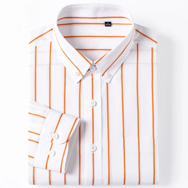 Chemise élégante en coton rayé