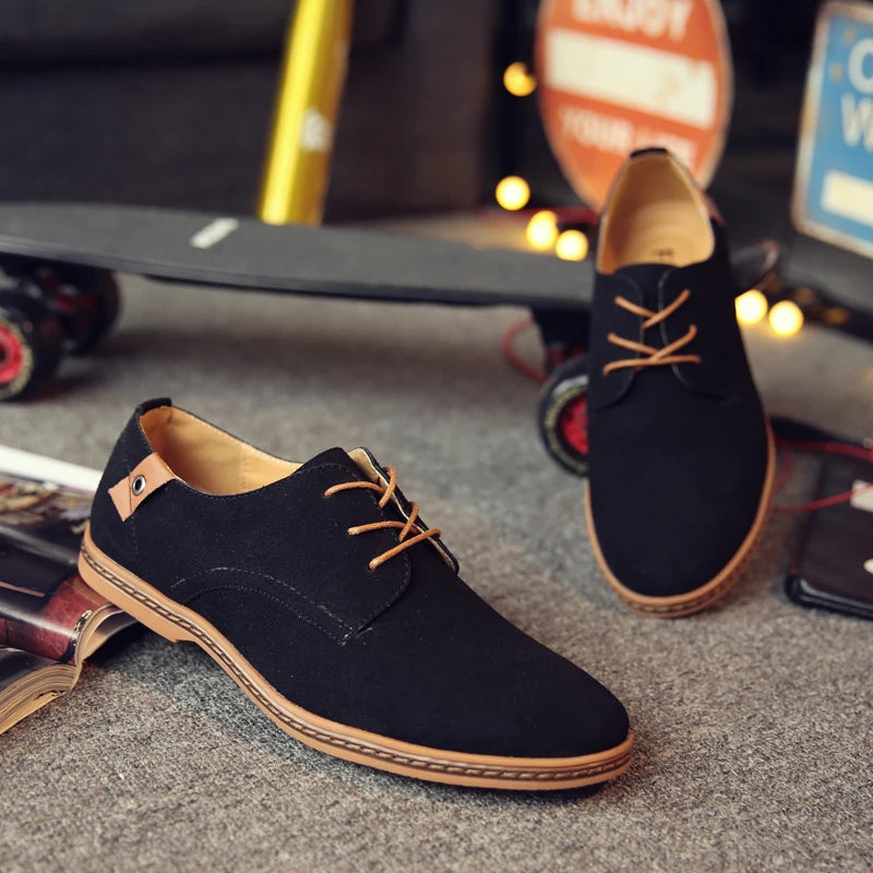 Chaussures d'affaires Oxford en daim