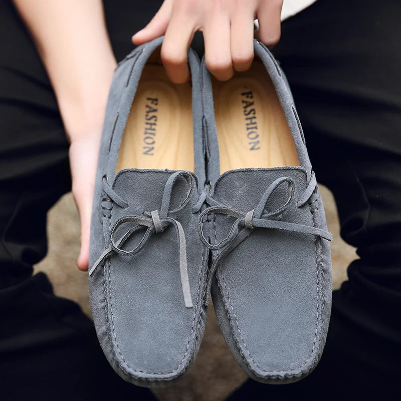 Mocassins d'été décontractés en daim