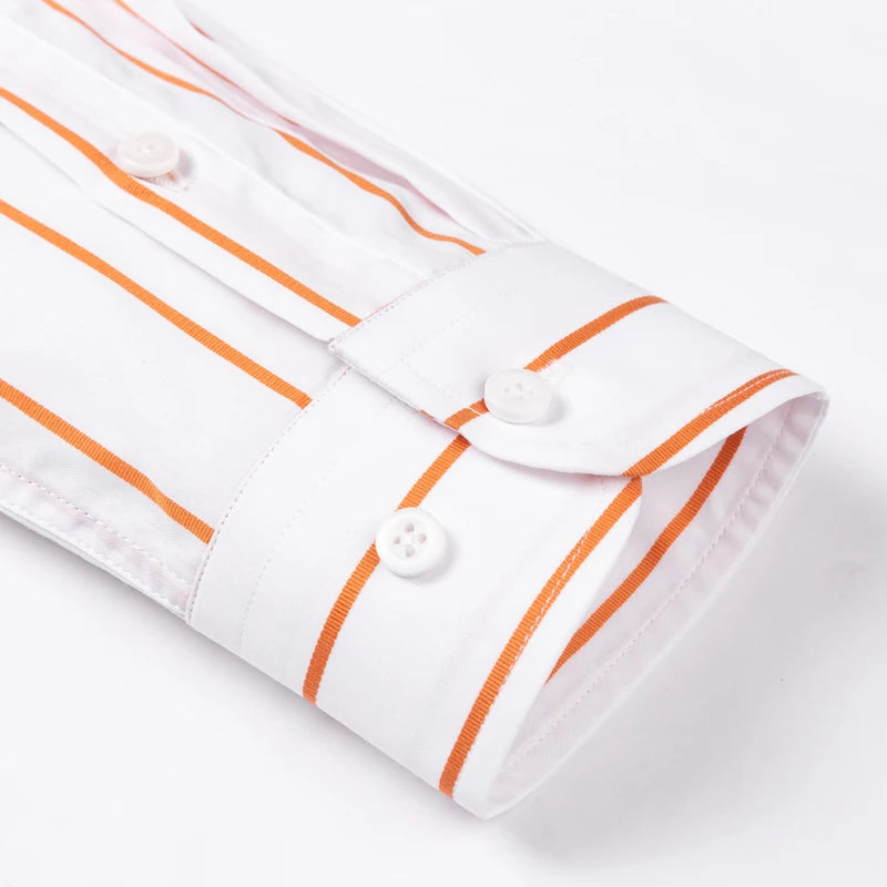 Chemise élégante en coton rayé