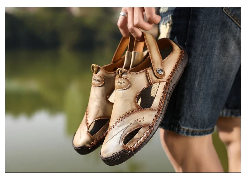Sandales en cuir classiques