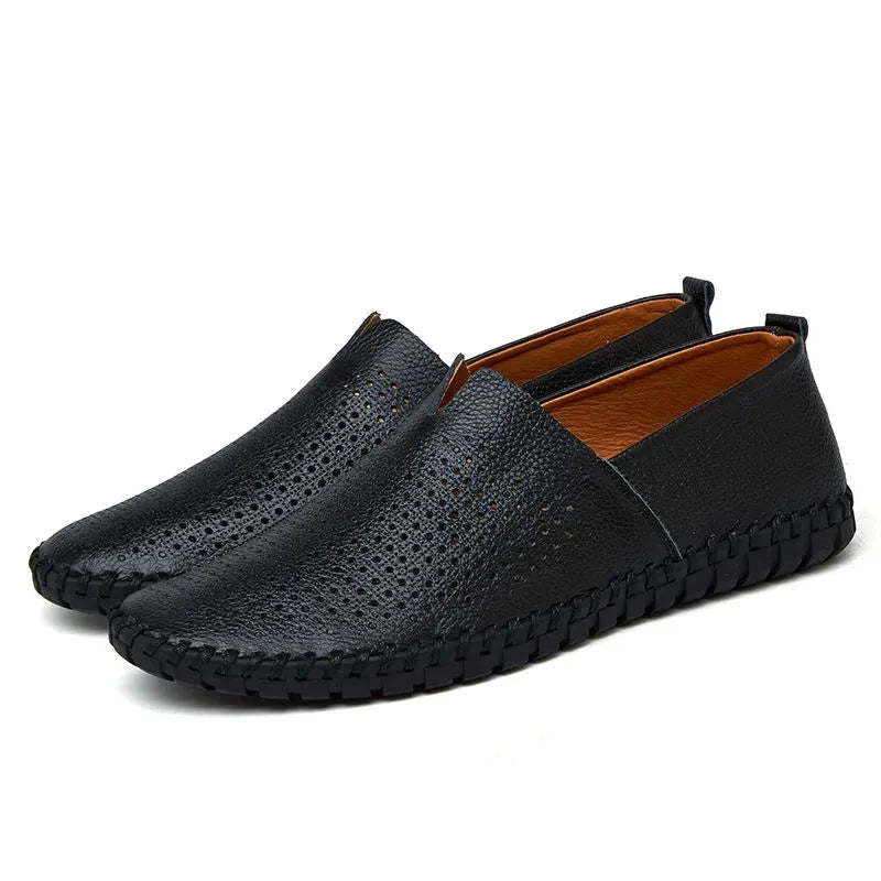 Mocassins en cuir respirant