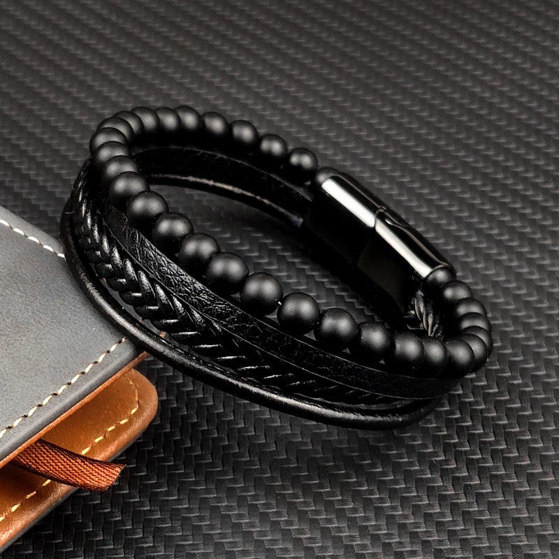Bracelet de luxe en acier pour hommes
