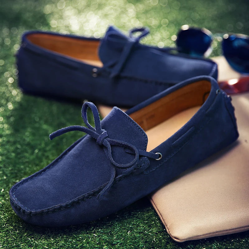 Mocassins d'été décontractés en daim