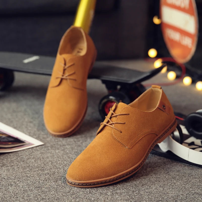 Chaussures d'affaires Oxford en daim