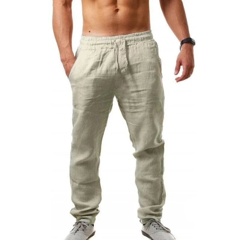 Pantalon en lin respirant