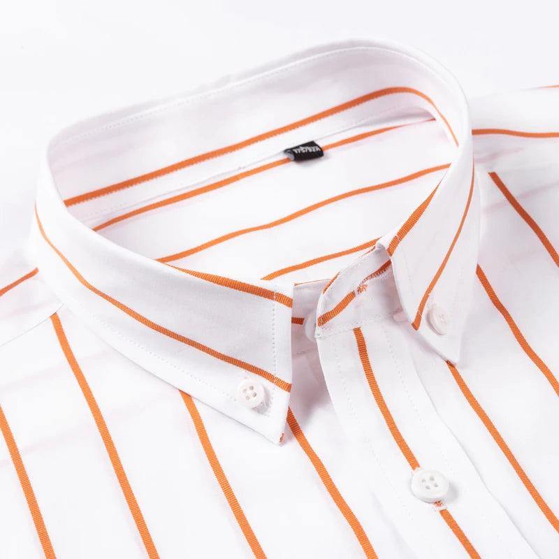 Chemise élégante en coton rayé