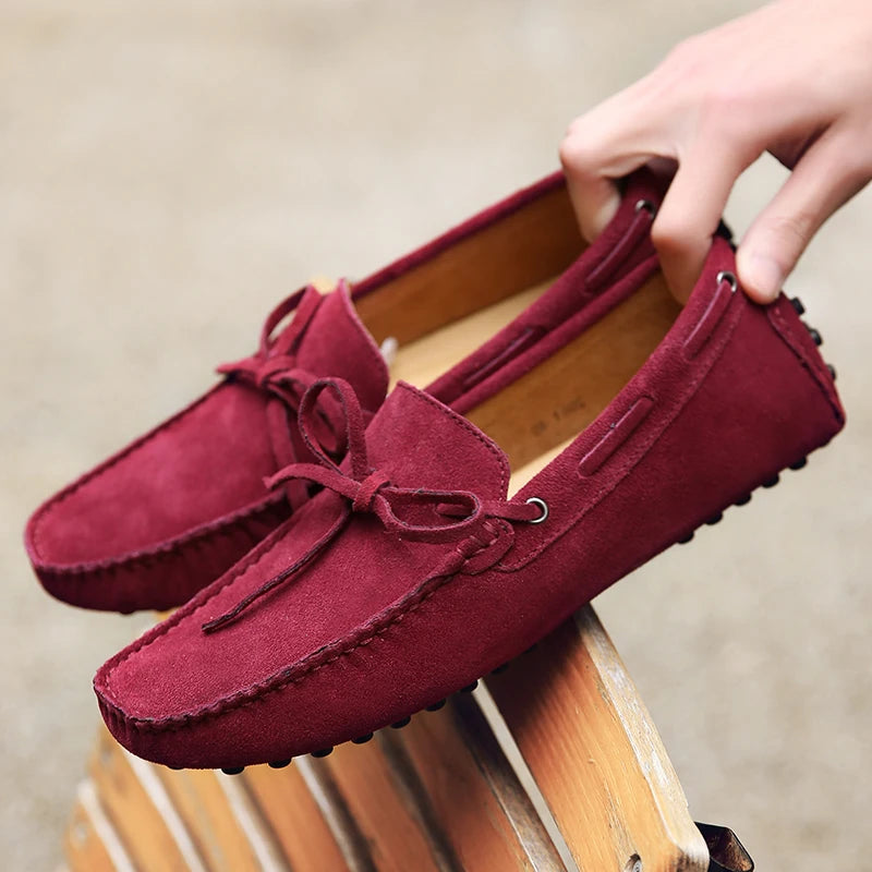 Mocassins d'été décontractés en daim