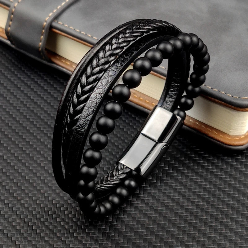 Bracelet de luxe en acier pour hommes