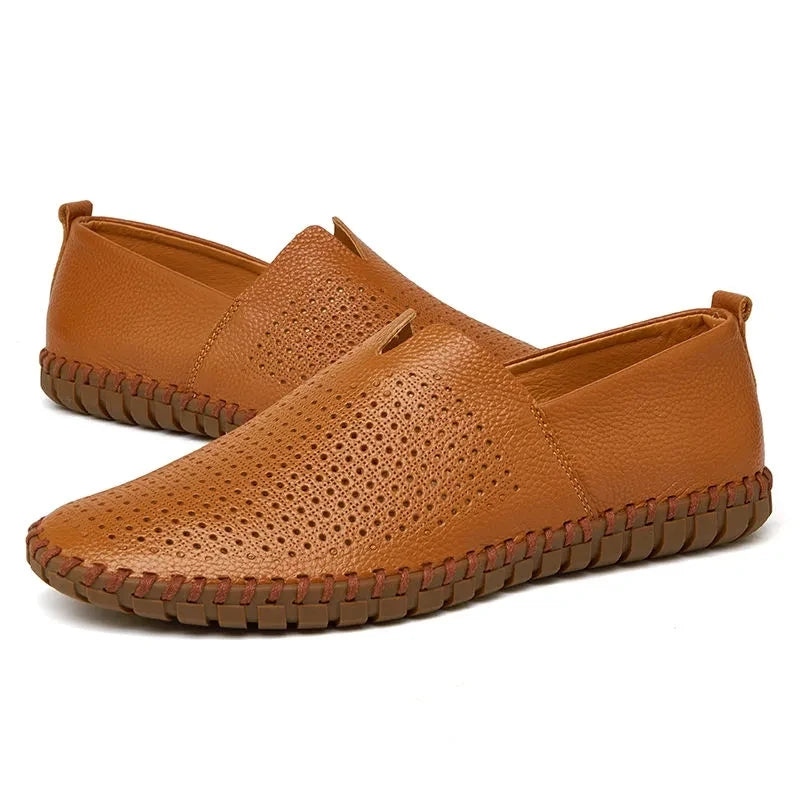 Mocassins en cuir respirant