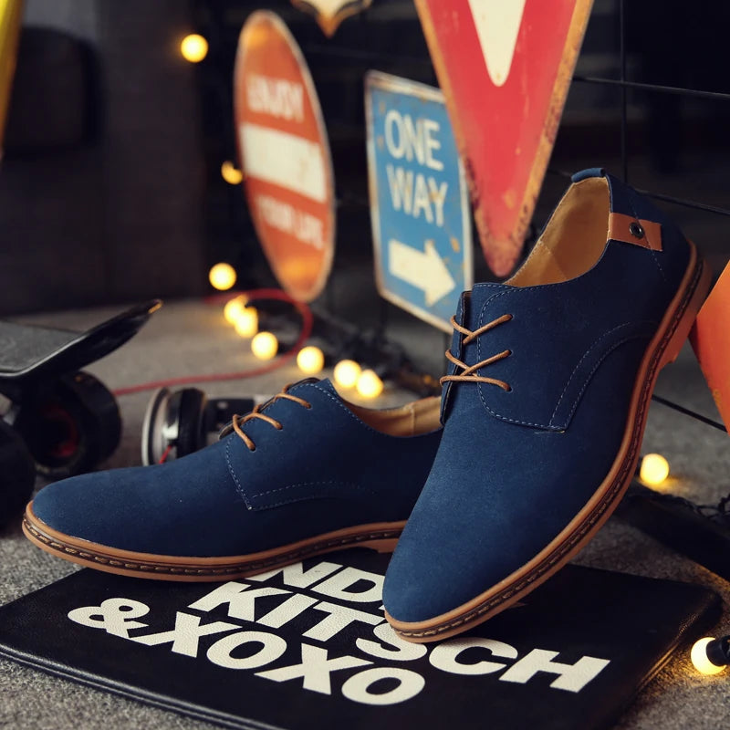 Chaussures d'affaires Oxford en daim