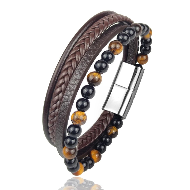 Bracelet de luxe en acier pour hommes