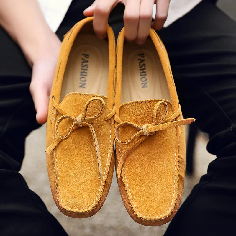 Mocassins d'été décontractés en daim