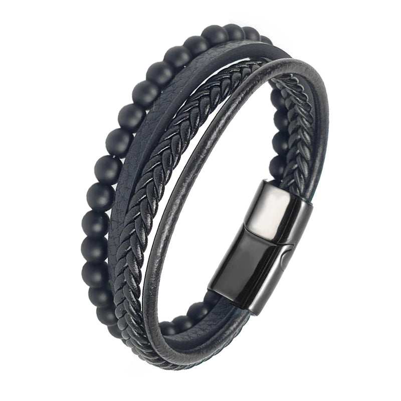 Bracelet de luxe en acier pour hommes