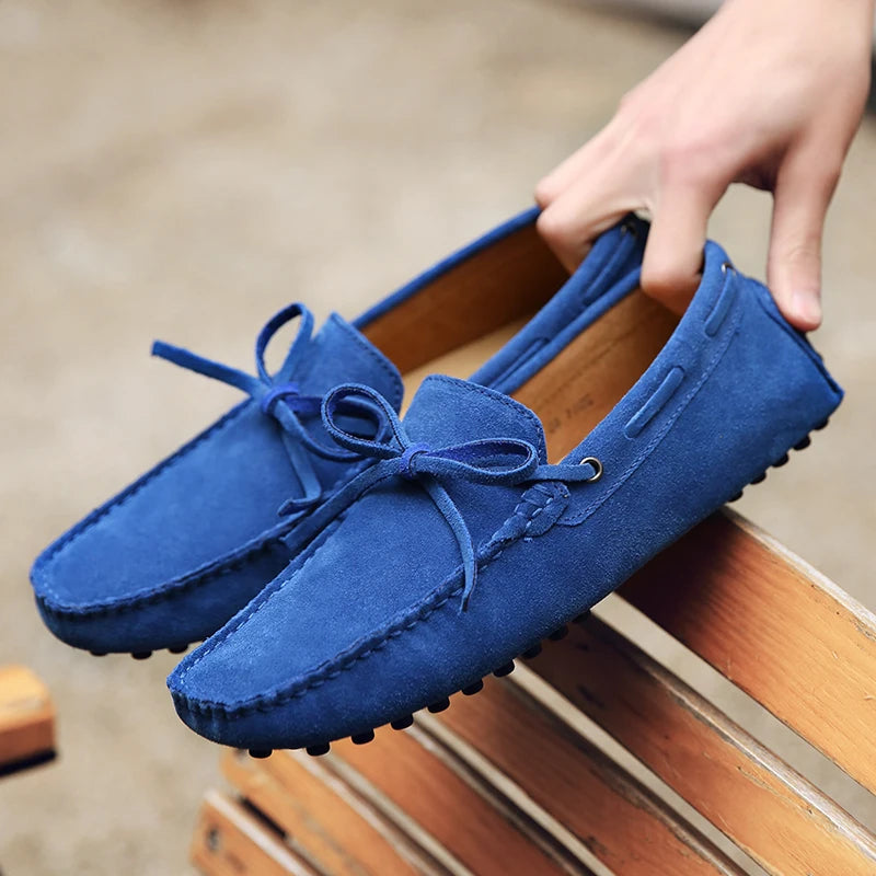 Mocassins d'été décontractés en daim