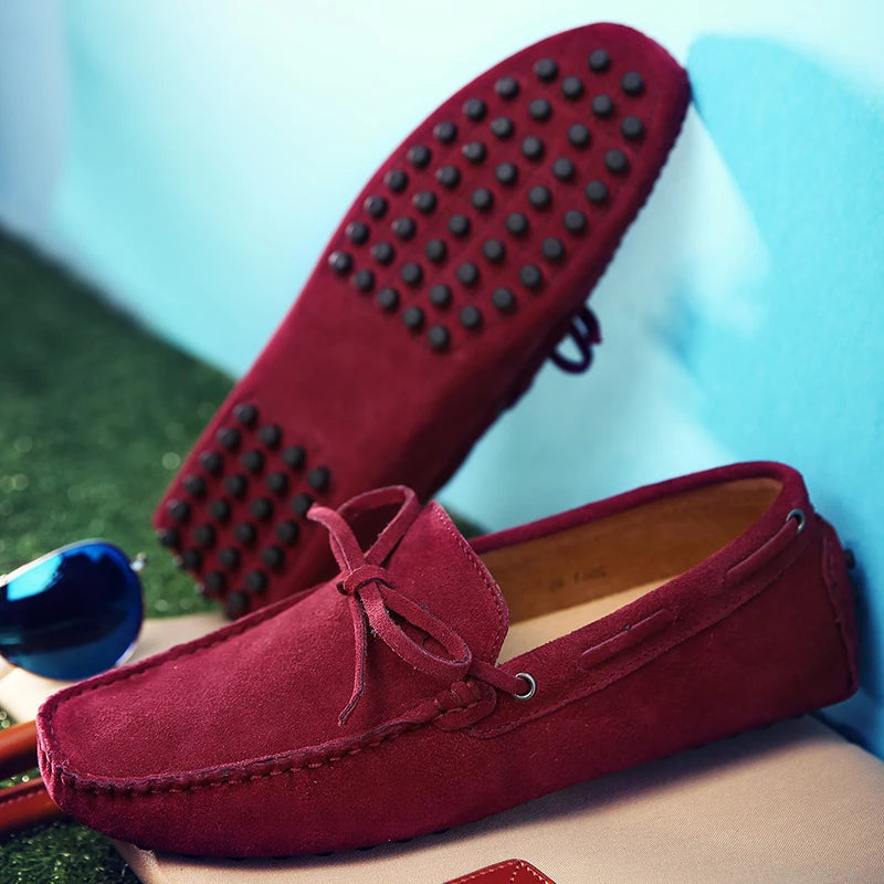 Mocassins d'été décontractés en daim