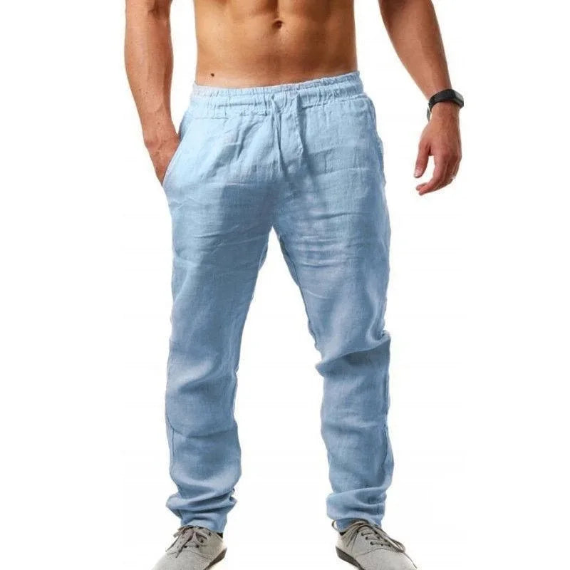 Pantalon en lin respirant