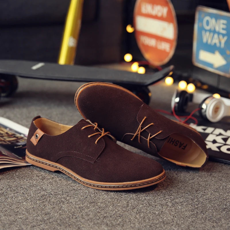 Chaussures d'affaires Oxford en daim