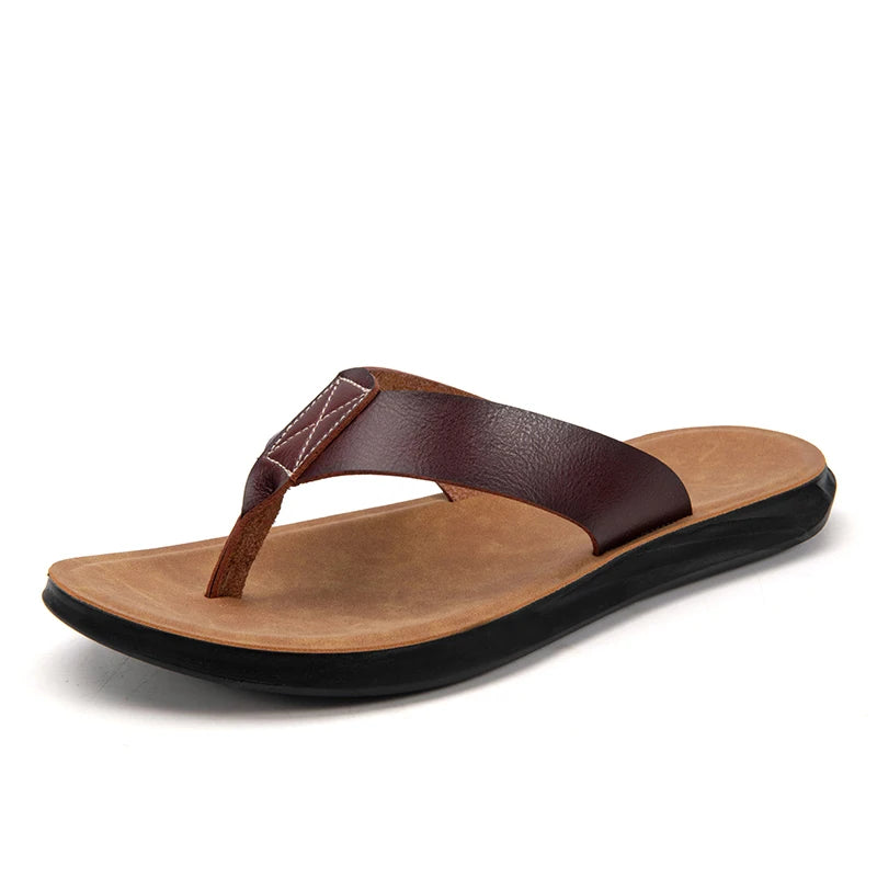 Sandales en cuir décontractées