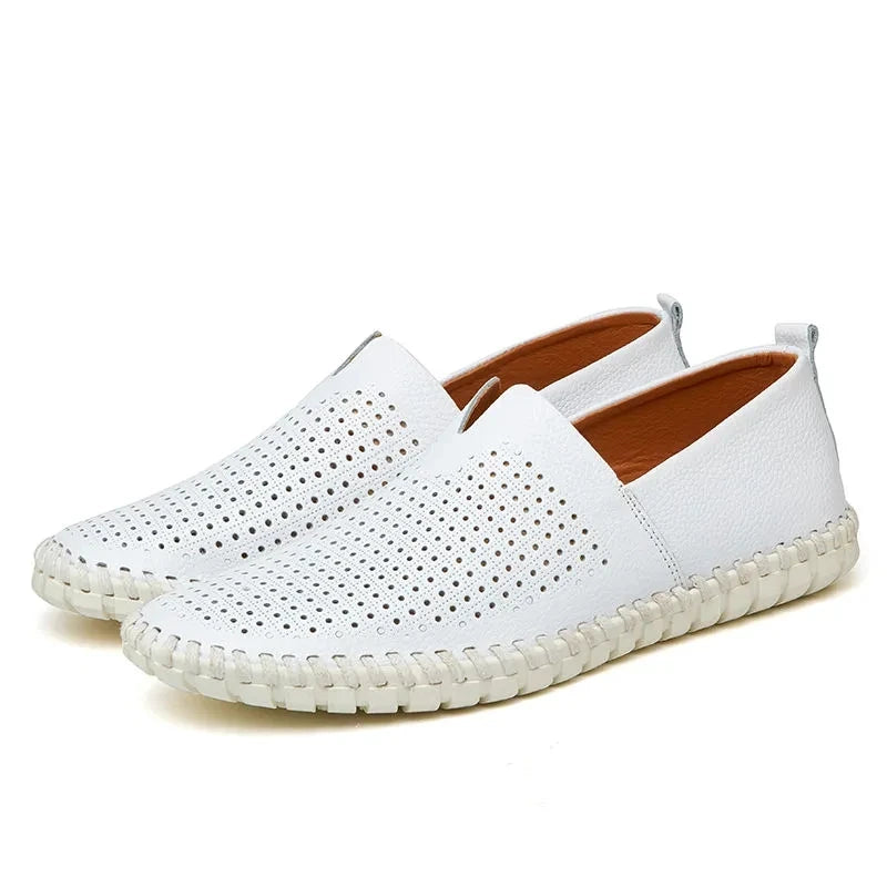 Mocassins en cuir respirant