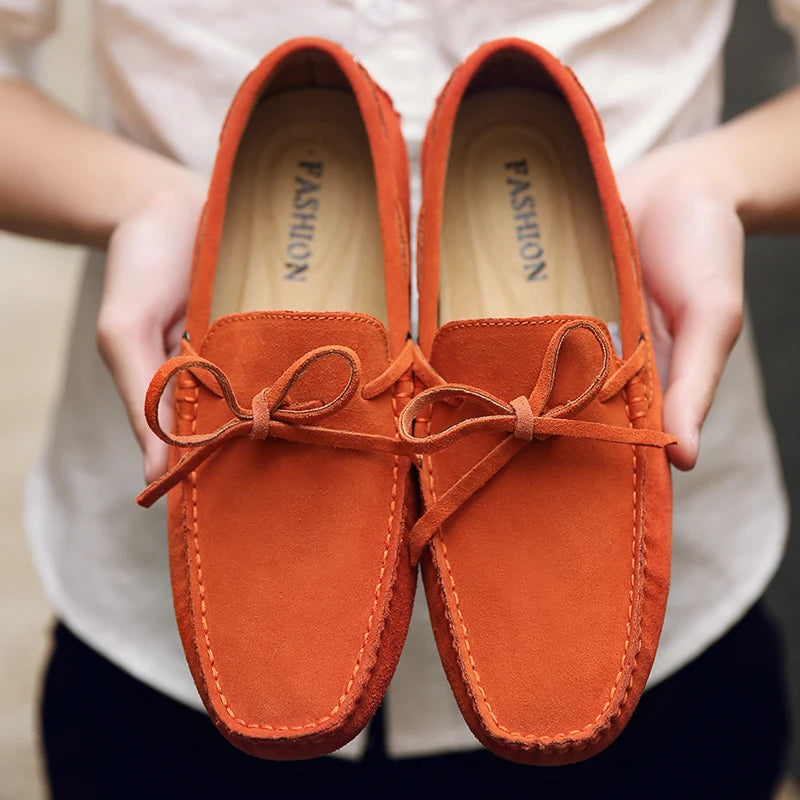 Mocassins d'été décontractés en daim