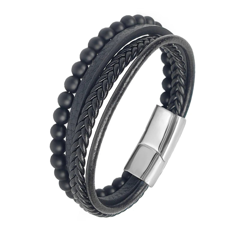 Bracelet de luxe en acier pour hommes