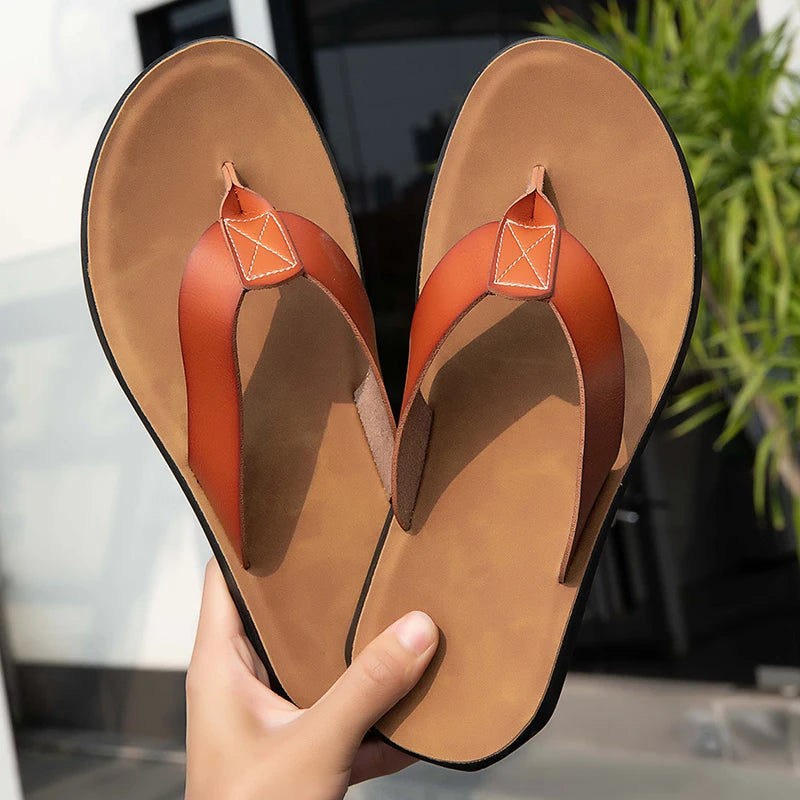 Sandales en cuir décontractées