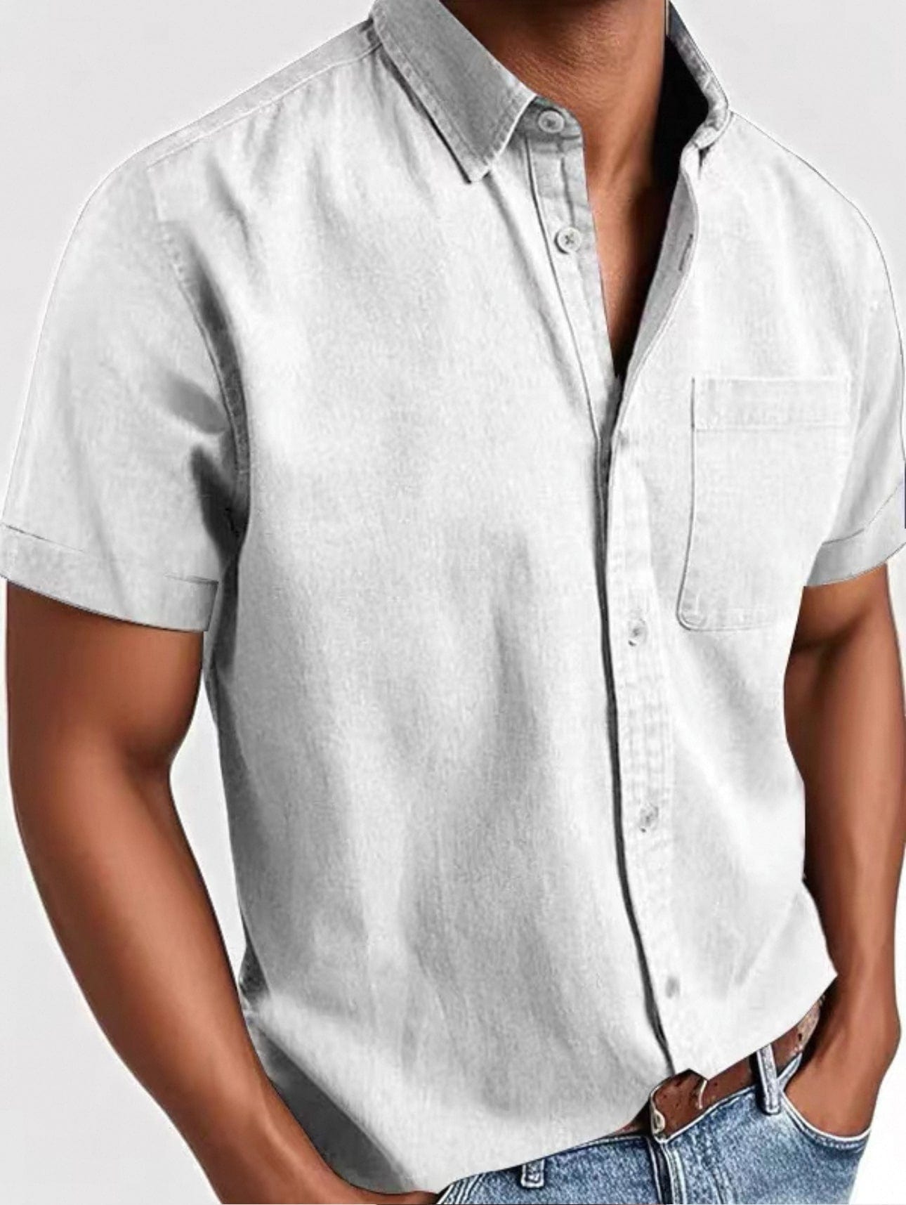 Chemise élégante à manches courtes