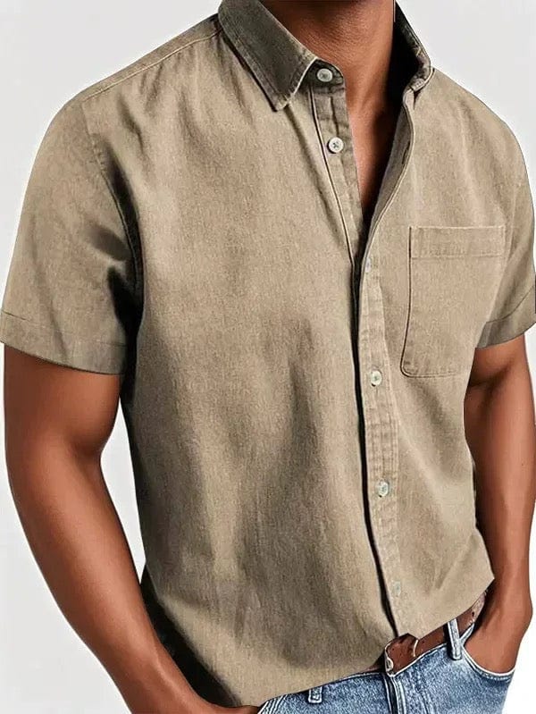 Chemise élégante à manches courtes